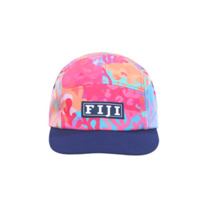 Fiji Bati Rugby League: 2025 Fiji Bati 5 Panel Hat - Coral