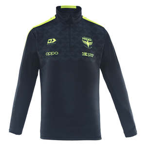 25/26 Wellington Phoenix Adults Quarter Zip Travel Long Sleeve - Black