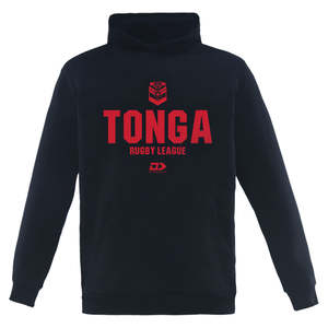 Sale: 2025 Tonga Rugby League Mens Pullover Hoodie - Black