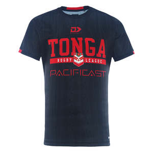 Tonga Rugby League Not On Sale: 2025 Tonga Rugby League Mens Coaches Tee - black