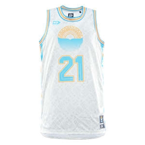 2026 Moana Pasifika Mens Basketball Singlet - Beige