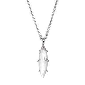 Takeshi Shiny Silver Necklace