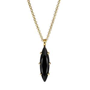 Takeshi Gold Necklace - Black