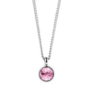 Ette Silver Necklace - Rose