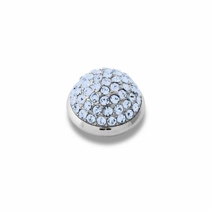 Unity Shiny Silver Interchangeable Ring Topper - Light Blue