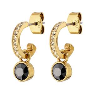 Must Haves: Dessa Gold Earrings - Black