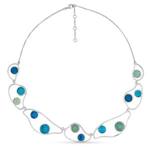 Joidart: Gaudi Silver Wavy Statement Necklace