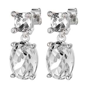Antonia Shiny Silver Earrings