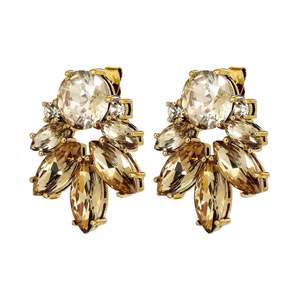 Wedding Jewellery Collection: Drago Gold Earrings - Golden