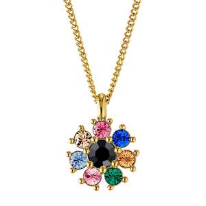 Sale: Delise Gold Necklace - Rainbow