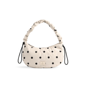 Crave Bag, Recycled, Polka Dot, Creme
