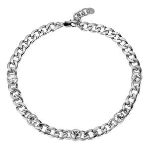 Shine Bright: Angelina Shiny Silver Necklace - Crystal