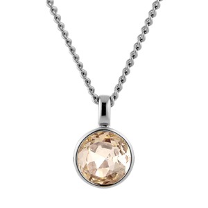 Ette Shiny Silver Necklace - Sand