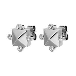 Chira Shiny Silver Earrings