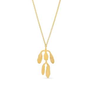 Necklaces: Silvela Gold Pendant Necklace