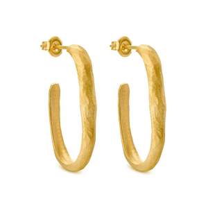 All Earrings: Sauma Large Gold Hoop Earrings