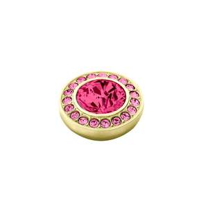 Toppers: Grace Gold Interchangeable Ring Topper - Rose/ Light Rose