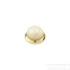 Bud Gold Interchangeable Ring Topper - Sand Marble