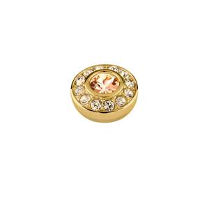Emotion Gold Interchangeable Ring Topper - Peach