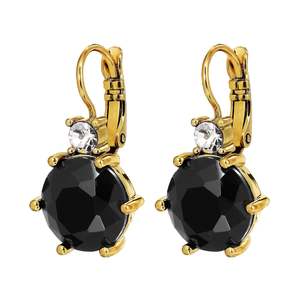 Sale: Begonia Gold Earrings - Black