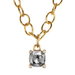 Sale: Ramina Gold Necklace - Grey