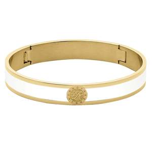 Pennika Gold Bracelet - White