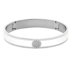 Pennika Shiny Silver Bracelet - White