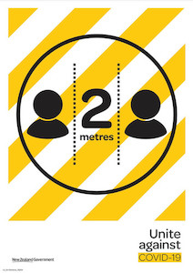 Products: 2m Safe Distancing Dzine Signs