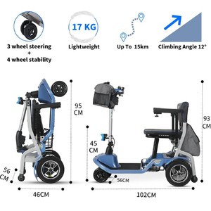 Mobility Scooters: MovingStar Light Scooter BluePac