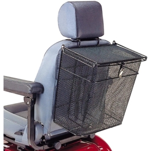 Mobility Scooter Accessories: Rear Basket For Seats With Headrests