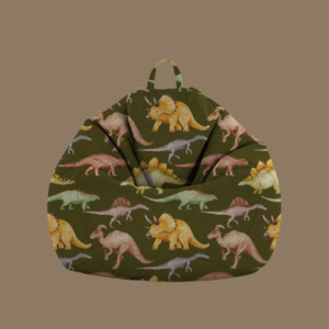 Kids Bean Bag Chairs: Kids Bean Bag Chair | Dinosaurs Olive