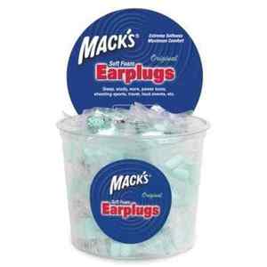 Frontpage: Macks Original Soft Foam Ear Plugs (NRR 32 | Tub of 100 Pairs)