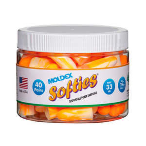 Moldex Softies® Multicoloured Foam Uncorded Ear Plugs (40 Pair Canister | SLC80&hellip;