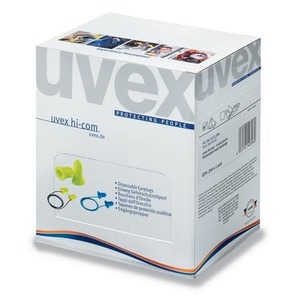 Uvex: Box - Uvex Hi-Com Fawn Disposable Uncorded Earplugs (200 Pairs | SLC80 16 dB, Class 2)