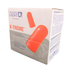 Howard Leight: Box - Howard Leight X-Treme Corded Ear Plugs (100 Pairs | SLC80 26dB, Class 5)