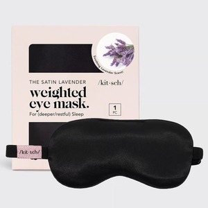 Sleeping Mask: Kitsch Lavender Weighted Satin Eye Mask