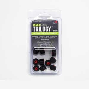 ISOtunes TRILOGY™ Replacement Short Foam Tips (5 pairs)