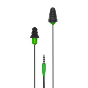Plugfones® Protector™ Industrial Earplug-Earphone Hybrids (NRR 27/29)