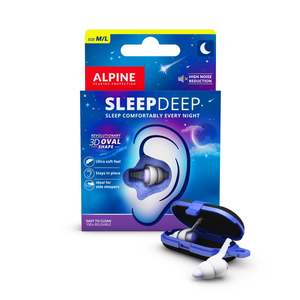Alpine: Alpine SleepDeep Reusable Sleeping Earplugs