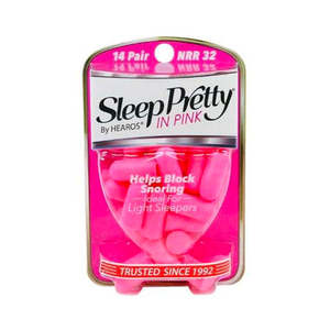 Hearos: Hearos Sleep Pretty in Pink Ear Plugs (NRR 32 | 14 Pairs)