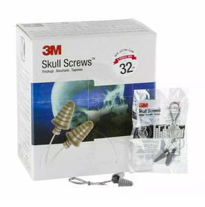 3m: Box - 3M™ Skull Screws™ Corded Earplugs (SLC80 26dB, Class 5 | 120 Pairs)