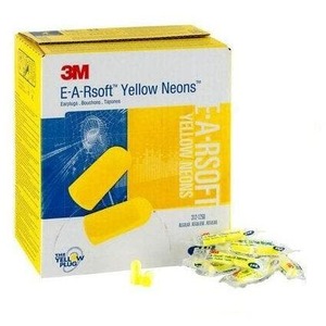 3m: Box - 3M™ EARsoft™ Yellow Neon Regular Uncorded Ear Plugs (200 Pairs | SLC80 23dB, Class 4)