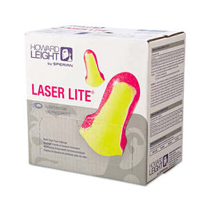 Box - Howard Leight Laser Lite Corded Ear Plugs (100 Pairs | SLC80 25dB, Class 4)