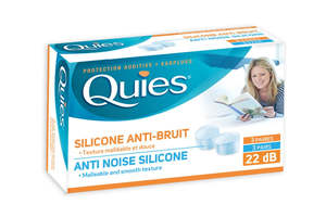 Quies: Quies Discreet Translucent Silicone Ear Plugs (3 Pairs)