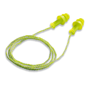 Reusable Ear Plugs For Work: Uvex Whisper+ Reusable Corded Earplugs (SLC80 22dB, Class 4)