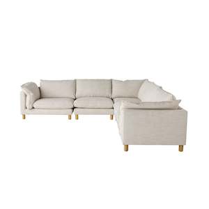 Sofas: Whitehaven 5 Piece Modular Corner Sofa Eden Natural