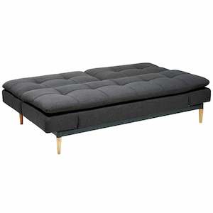Sofa Beds: Da Vinci 2 Seater Fabric Sofa Bed Charcoal Grey