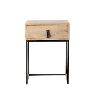 Bedside Tables: Willa 1 Drawer Bedside Table Natural