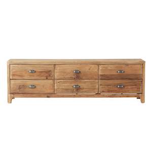 Kalise Reclaimed 6 Drawer TV Unit