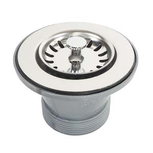 Kitchen Basket Waste & Plug 65mm (no screw) suits Single Belfast & Single Composite Sinks